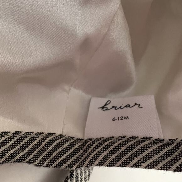 Briar Natural Stripe Silk Lined Bonnet - Picture 6 of 8